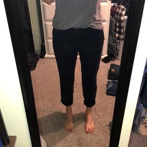 Boyfriend cut navy pants